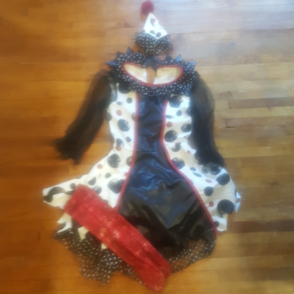 Girls clown costume